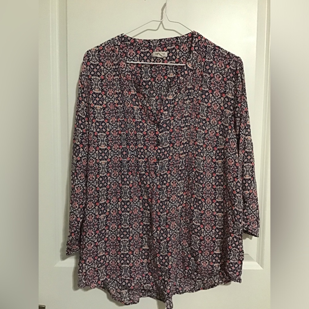 Westport Floral Print Women's Top Size XL